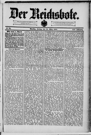 Der Reichsbote on Mar 24, 1893