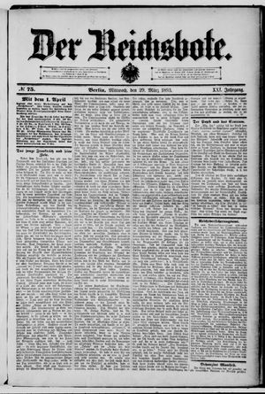 Der Reichsbote on Mar 29, 1893