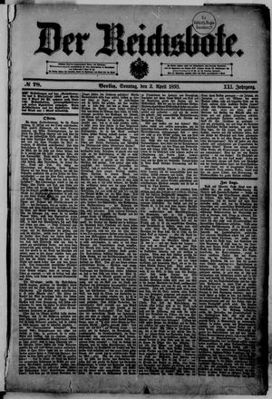 Der Reichsbote vom 02.04.1893