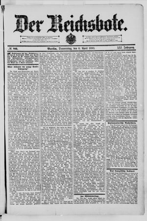 Der Reichsbote on Apr 6, 1893