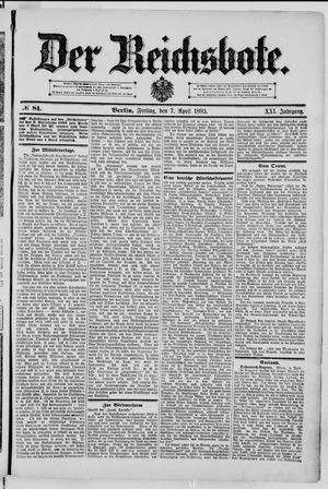 Der Reichsbote vom 07.04.1893