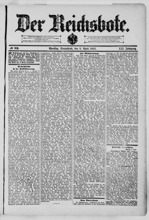 Der Reichsbote vom 08.04.1893