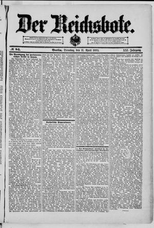 Der Reichsbote vom 11.04.1893