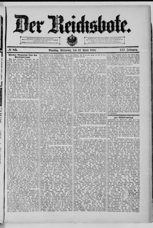Der Reichsbote vom 12.04.1893