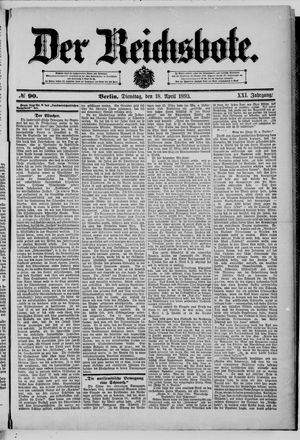 Der Reichsbote vom 18.04.1893