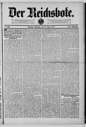 Der Reichsbote vom 26.04.1893