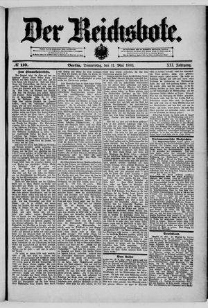 Der Reichsbote on May 11, 1893