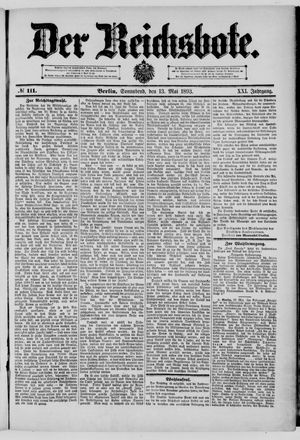 Der Reichsbote vom 13.05.1893