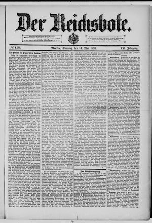Der Reichsbote vom 14.05.1893