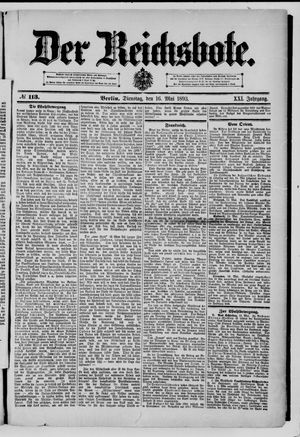 Der Reichsbote vom 16.05.1893