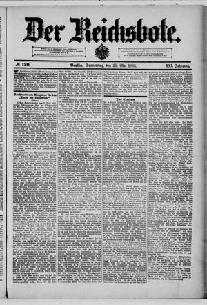 Der Reichsbote on May 25, 1893