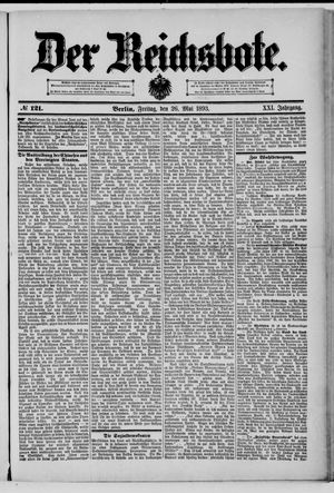 Der Reichsbote on May 26, 1893