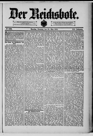 Der Reichsbote on May 28, 1893