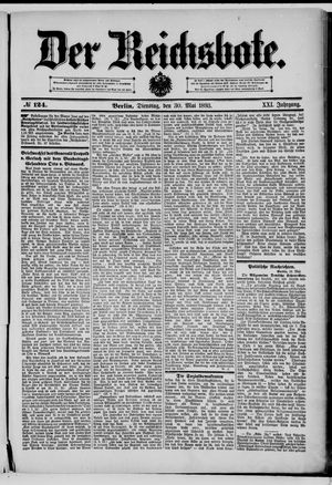 Der Reichsbote vom 30.05.1893