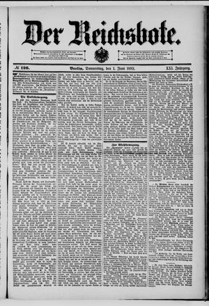 Der Reichsbote on Jun 1, 1893