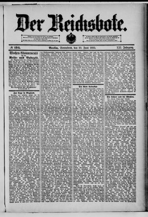 Der Reichsbote vom 10.06.1893