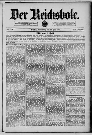 Der Reichsbote on Jun 22, 1893