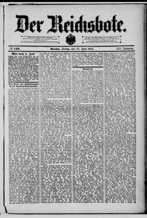 Der Reichsbote vom 23.06.1893