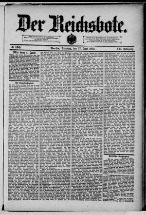 Der Reichsbote on Jun 27, 1893