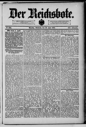 Der Reichsbote vom 28.06.1893