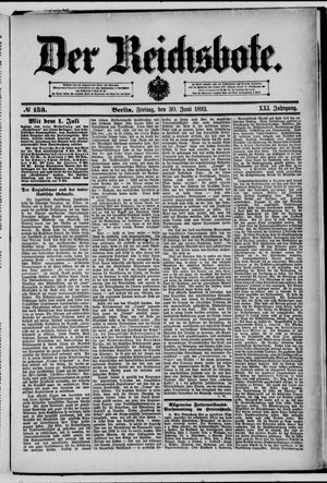 Der Reichsbote vom 30.06.1893