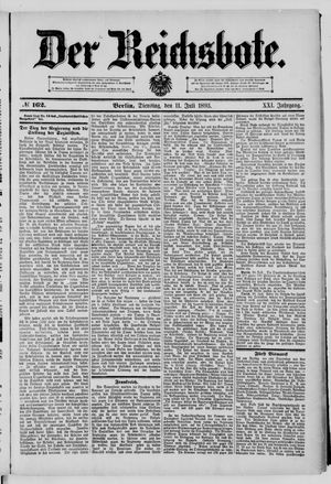 Der Reichsbote vom 11.07.1893