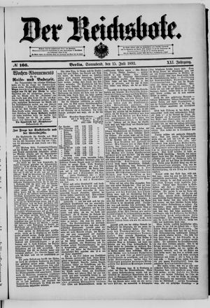 Der Reichsbote vom 15.07.1893
