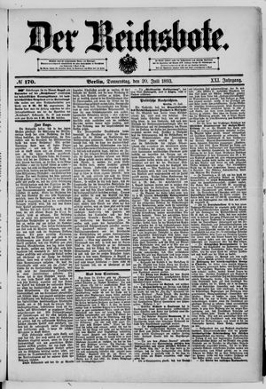 Der Reichsbote vom 20.07.1893