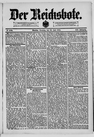 Der Reichsbote vom 23.07.1893