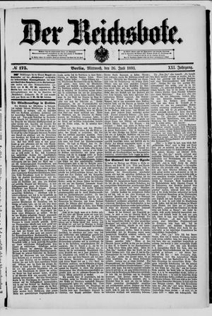 Der Reichsbote on Jul 26, 1893