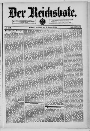 Der Reichsbote vom 09.08.1893