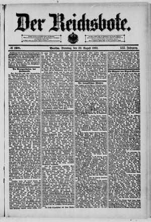 Der Reichsbote on Aug 22, 1893