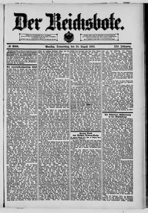 Der Reichsbote vom 24.08.1893