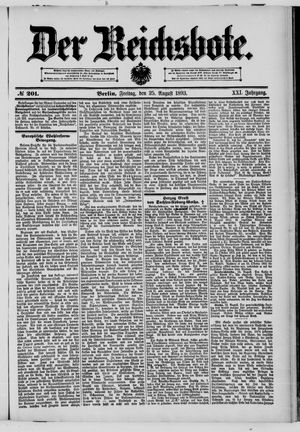 Der Reichsbote on Aug 25, 1893