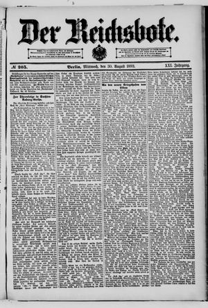 Der Reichsbote vom 30.08.1893