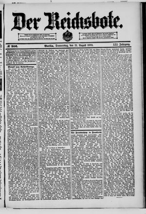 Der Reichsbote vom 31.08.1893