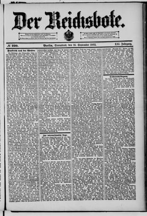 Der Reichsbote vom 16.09.1893
