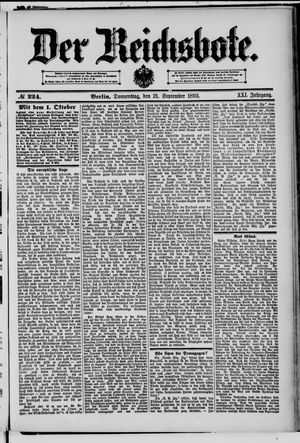 Der Reichsbote vom 21.09.1893