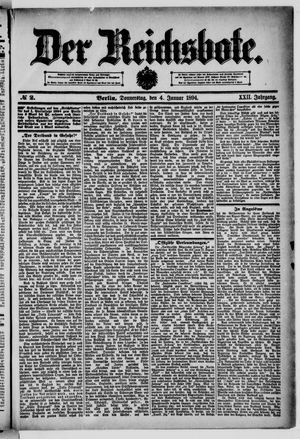 Der Reichsbote on Jan 4, 1894