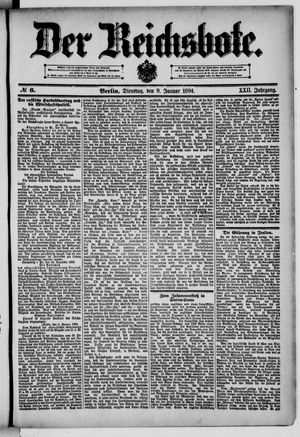 Der Reichsbote on Jan 9, 1894