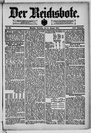 Der Reichsbote vom 16.01.1894