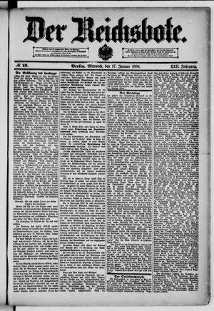 Der Reichsbote vom 17.01.1894