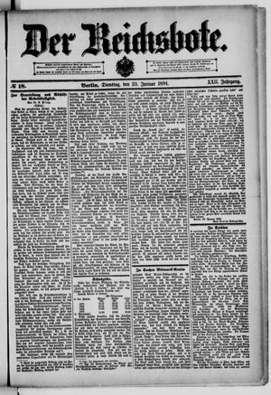 Der Reichsbote vom 23.01.1894