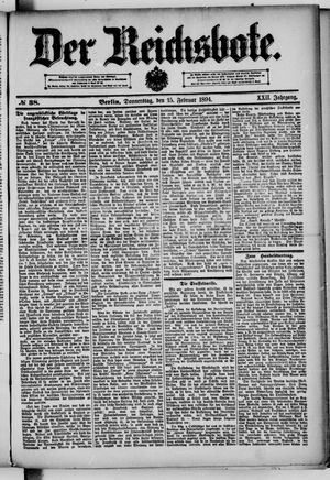 Der Reichsbote vom 15.02.1894