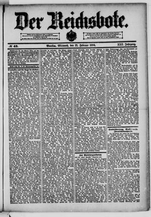 Der Reichsbote on Feb 21, 1894