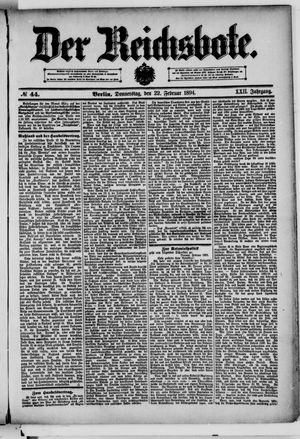 Der Reichsbote on Feb 22, 1894