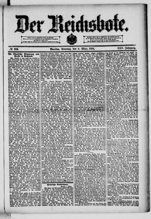 Der Reichsbote on Mar 4, 1894