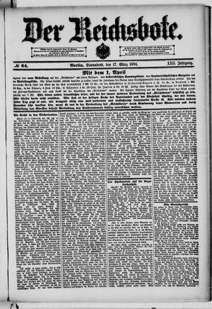 Der Reichsbote on Mar 17, 1894