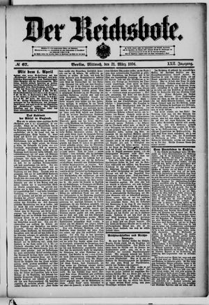 Der Reichsbote on Mar 21, 1894