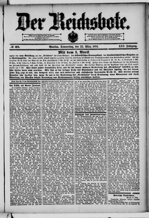 Der Reichsbote vom 22.03.1894